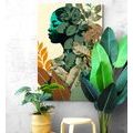 IMPRESSION SUR TOILE FEMME COUVERTE DE FEUILLES - IMPRESSIONS SUR TOILE DE FEMMES - IMPRESSION SUR TOILE