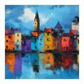 SLIKA ŽIVI GRADSKI ODRAZI - ŠARENE KUĆE - SLIKE