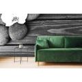 SELF ADHESIVE WALL MURAL BLACK AND WHITE STONES ON WOOD - SELF-ADHESIVE WALLPAPERS - WALLPAPERS