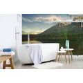 WALL MURAL LAKE NEAR THE MOUNTAINS - WALLPAPERS NATURE - WALLPAPERS