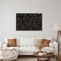 WANDBILD MUSIKALISCHE NOTEN AUF SCHWARZ - MUSIKBILDER - BILDER