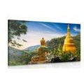 TABLEAU SUR TOILE – VUE SUR LE BOUDDHA DORÉ - TABLEAUX FENG SHUI - TABLEAUX