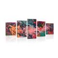 5-PIECE CANVAS PRINT ABSTRACT FLOWERS - ABSTRACT PICTURES{% if product.category.pathNames[0] != product.category.name %} - PICTURES{% endif %}