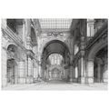 TAPETA HISTORICKÁ ARCHITEKTURA V ČERNOBÍLÉ KRESBĚ - ČERNOBÍLÉ TAPETY - TAPETY