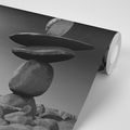 SELF ADHESIVE WALLPAPER STONES IN BLACK AND WHITE MOONLIGHT - SELF-ADHESIVE WALLPAPERS - WALLPAPERS