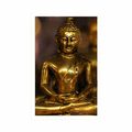 POSTER BUDDHA MIT ABSTRAKTEM HINTERGRUND - FENG SHUI - POSTER