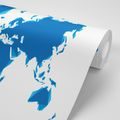 SELF ADHESIVE WALLPAPER BLUE ABSTRACT WORLD MAP - SELF-ADHESIVE WALLPAPERS - WALLPAPERS