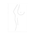 POSTER MINIMALISTIC SILHOUETTE OF THE FEMALE BODY - WOMEN - POSTERS