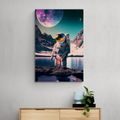 CANVAS PRINT ASTRONAUT ON THE SURFACE OF AN UNKNOWN PLANET - PICTURES OF ASTRONAUT - PICTURES