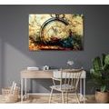 CANVAS PRINT ANTIQUE CLOCK - VINTAGE AND RETRO PICTURES - PICTURES