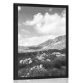 POSTER – VALLE IN MONTENEGRO IN BIANCO E NERO - NERO E BIANCO - POSTER