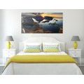 CANVAS PRINT CHARMING MOUNTAIN PANORAMA WITH A SUNSET - PICTURES OF NATURE AND LANDSCAPE - PICTURES