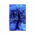 AFFICHE ARBRE DE VIE SUR FOND BLEU - FENG SHUI - AFFICHES