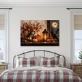 WANDBILD HERBSTLICHES STILLLEBEN MIT RABEN - HALLOWEEN- UND HORROR-BILDER - BILDER