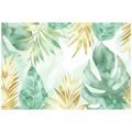 SAMOLEPIACA TAPETA PASTELOVÉ ZELENO-ZLATÉ LISTY - SAMOLEPIACE TAPETY - TAPETY