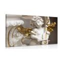 CANVAS PRINT STATUETTE OF A PLAYING ANGEL - PICTURES OF ANGELS - PICTURES