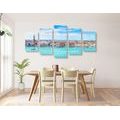 5-PIECE CANVAS PRINT VIEW OF VENICE - PICTURES OF CITIES - PICTURES