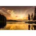 SELF ADHESIVE WALL MURAL REFLECTION IN A MOUNTAIN LAKE - SELF-ADHESIVE WALLPAPERS - WALLPAPERS