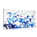 CANVAS PRINT BLUE WATERCOLOR IN AN ABSTRACT DESIGN - ABSTRACT PICTURES{% if product.category.pathNames[0] != product.category.name %} - PICTURES{% endif %}