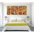 5-PIECE CANVAS PRINT ABSTRACTION INSPIRED BY G. KLIMT - ABSTRACT PICTURES - PICTURES