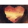 CANVAS PRINT VIEW FROM A CAVE - PICTURES OF NATURE AND LANDSCAPE - PICTURES