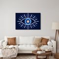 QUADRO SU TELA – OCCHIO BLU PORTAFORTUNA - QUADRI SECONDO IL MOTIVO - STAMPE E QUADRI