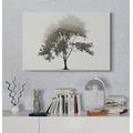 CANVAS PRINT MINIMALIST LEAFY TREE - PICTURES OF TREES AND LEAVES - PICTURES