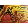 CANVAS PRINT CREATIVE ART IN SHADES OF RED AND YELLOW - ABSTRACT PICTURES - PICTURES