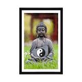 POSTER MIT PASSEPARTOUT PHILOSOPHIE DES BUDDHISMUS - FENG SHUI - POSTER