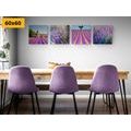 CANVAS PRINT SET LAVENDER BEAUTY - SET OF PICTURES - PICTURES