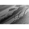 CANVAS PRINT OF BOATS AT SUNSET IN BLACK AND WHITE - BLACK AND WHITE PICTURES{% if product.category.pathNames[0] != product.category.name %} - PICTURES{% endif %}