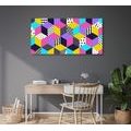 WANDBILD BUNTES MUSTER - POP-ART-BILDER - BILDER