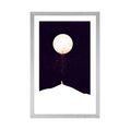 POSTER MIT PASSEPARTOUT TIER UNTER DEM VOLLMOND - MOTIVE AUS UNSERER WERKSTATT - POSTER