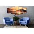 5-PIECE CANVAS PRINT ENCHANTING CLOUDS - PICTURES OF NATURE AND LANDSCAPE - PICTURES