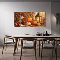 QUADRI 5 PEZZI – NATURA MORTA AUTUNNALE CON ZUCCHE - QUADRI HALLOWEEN E HORROR - STAMPE E QUADRI