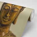 WALL MURAL BRONZE HEAD OF BUDDHA - WALLPAPERS FENG SHUI - WALLPAPERS