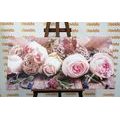 CANVAS PRINT FESTIVE FLORAL COMPOSITION OF ROSES - PICTURES FLOWERS - PICTURES