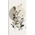 CANVAS PRINT MINIMALIST PLANTS WITH A BOHEMIAN TOUCH - PICTURES OF TREES AND LEAVES - PICTURES