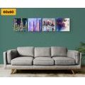 CANVAS PRINT SET MYSTERIOUS NIGHTLIFE - SET OF PICTURES - PICTURES