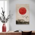 WANDBILD MAGIE DES ROTEN MONDES IM JAPANDI-STIL - JAPANDI WANDBILDER - BILDER