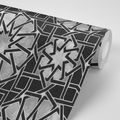 SELF ADHESIVE WALLPAPER ORIENTAL MOSAIC IN BLACK AND WHITE - SELF-ADHESIVE WALLPAPERS - WALLPAPERS