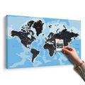OBRAZ NA KORKU MODERNÍ MAPA SVĚTA - OBRAZY NA KORKU - OBRAZY