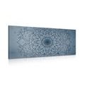 WANDBILD DUNKELBLAUE MANDALA-BLUME - BILDER MIT FENG SHUI-MOTIVEN - BILDER