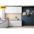 CANVAS PRINT SET FOR THE KITCHEN IN AN INTERESTING STYLE - SET OF PICTURES - PICTURES