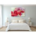 CANVAS PRINT BEAUTIFUL DRAWN POPPIES - PICTURES FLOWERS - PICTURES