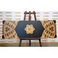 CANVAS PRINT INTERESTING GOLDEN MANDALA - PICTURES FENG SHUI - PICTURES