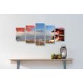 5-PIECE CANVAS PRINT AUTUMN IN JAPAN - PICTURES OF CITIES - PICTURES