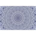 WALLPAPER DETAILED DECORATIVE MANDALA IN BLUE COLOR - WALLPAPERS FENG SHUI - WALLPAPERS