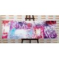 CANVAS PRINT PURPLE TEXTURE - ABSTRACT PICTURES - PICTURES