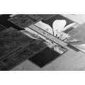 CANVAS PRINT ABSTRACTION IN BLACK AND WHITE - BLACK AND WHITE PICTURES - PICTURES